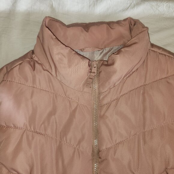 Aeropostale Carnation Pink Quilted Puffer Vest Zip Up Size XL - Picture 4 of 8